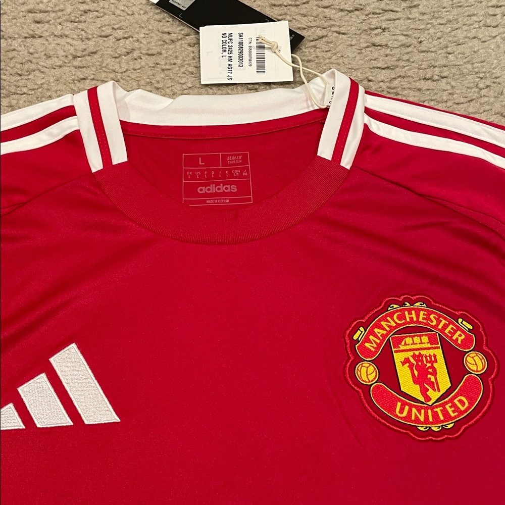 Adidas Garnacho Manchester United Home Jersey 24/25 men size L NWT - Picture 2 of 6